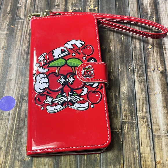 5for$10 Samsung Galaxy S10 Apples Cartoon Flip Wallet Leather Case 3 Card Slot - Picture 9 of 9